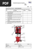 Fire Fighting Equipment Inspection Checklist | PDF