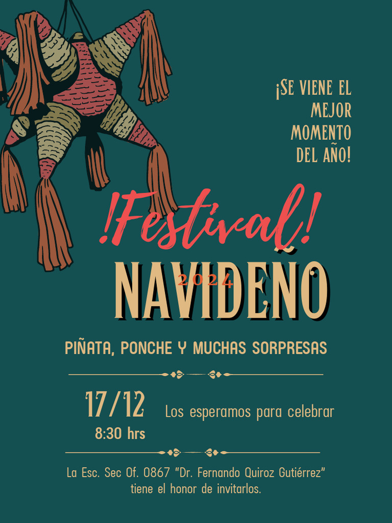 Invitacion Festival Navideño 2024 | PDF