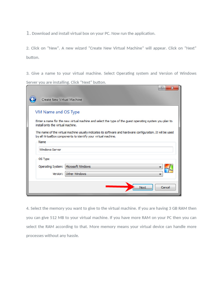 VirtualBox Windows Server Setup Guide | PDF | Computer Data Storage ...