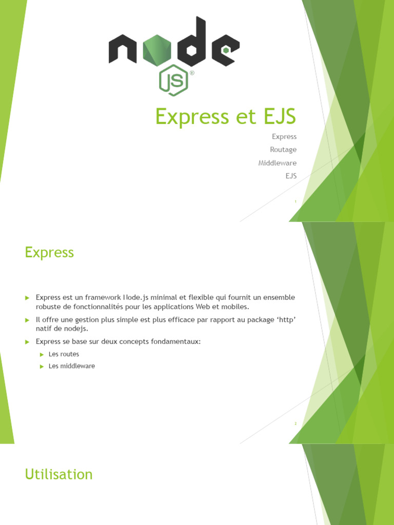 Introduction à Express et EJS | PDF | Cookie (informatique) | Middleware