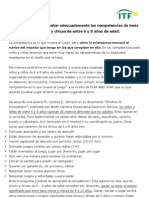 Las Competencias Para Menores de 8 años - Cecilia Ancalmo