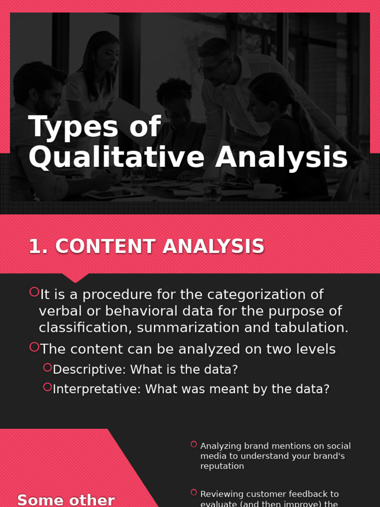 Types of Qualitative Analysis Methods | PDF | Analysis | Methodology