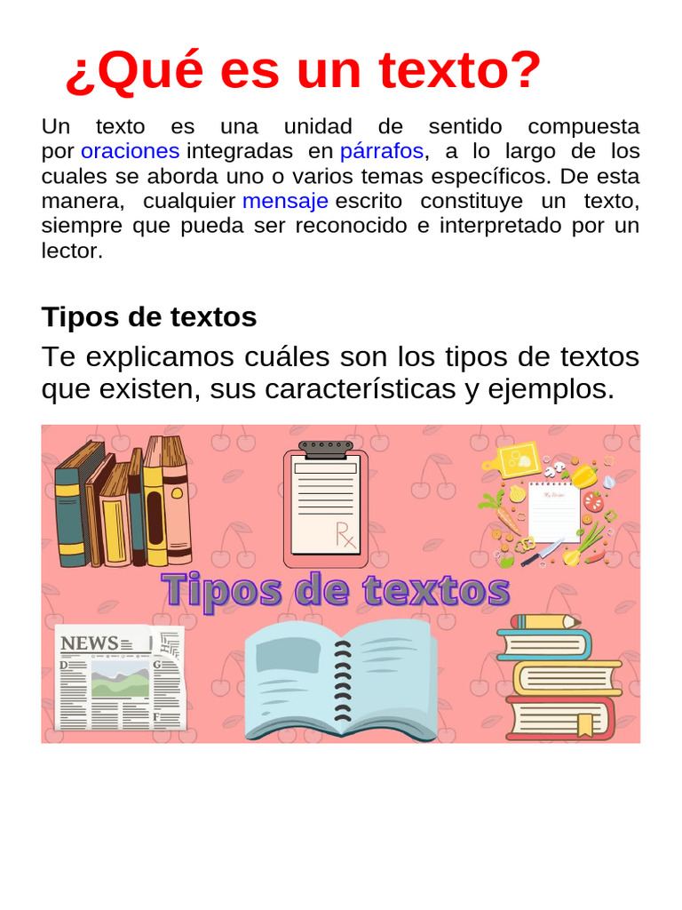 Qué Es Un Texto | PDF | Narración | Libros