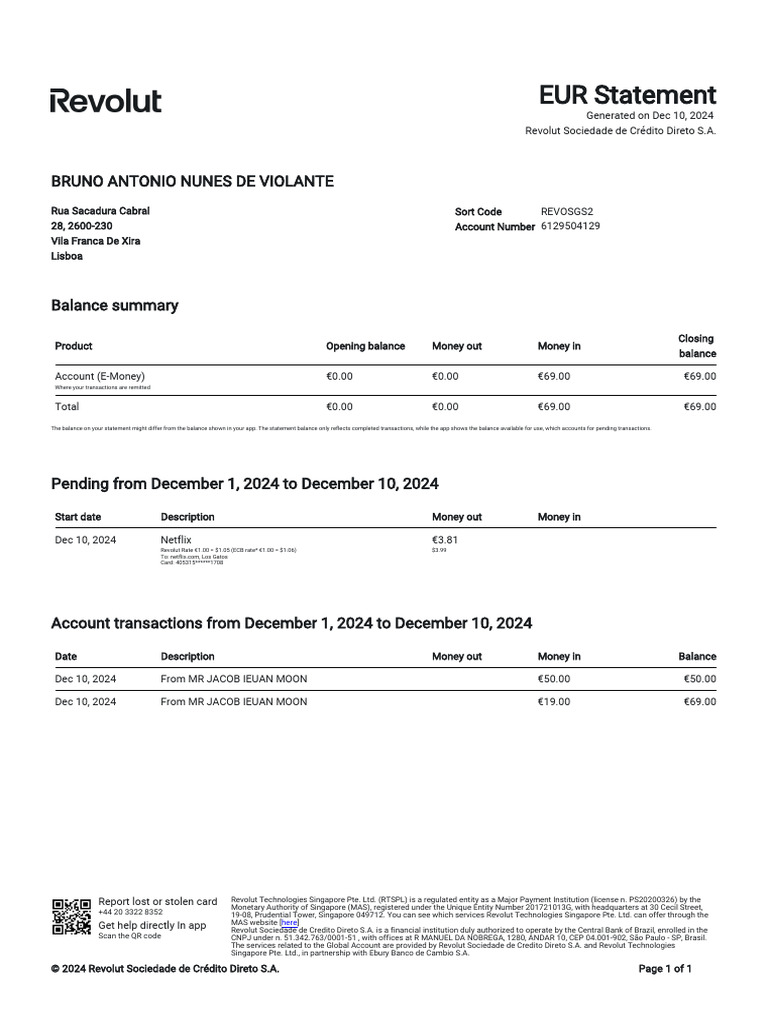 Account Statement - 2024 12 01 - 2024 12 10 - en Us - f8310c | PDF ...