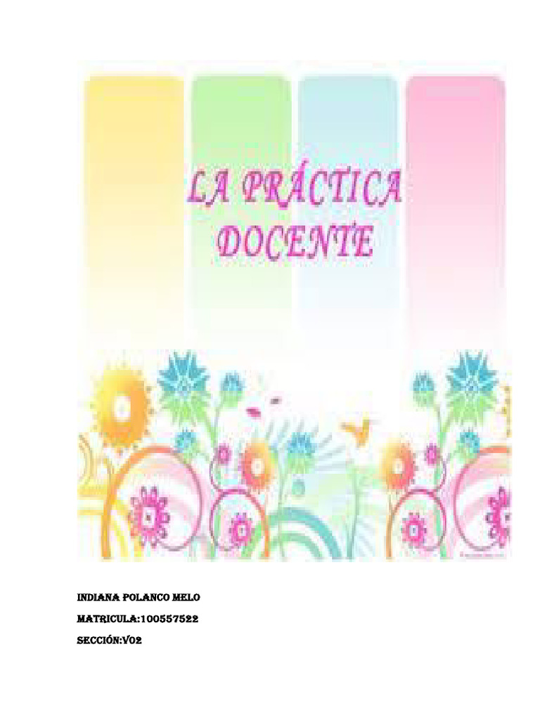 Unidad 1 Practica Docente | PDF | Maestros | Enseñando