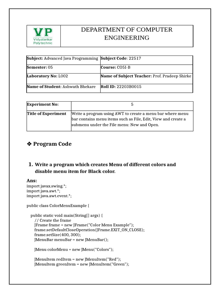 AJP5_15 | PDF | Keyboard Shortcut | Computer Science