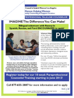 Talkline Counselor Training Flyer - Feb2012