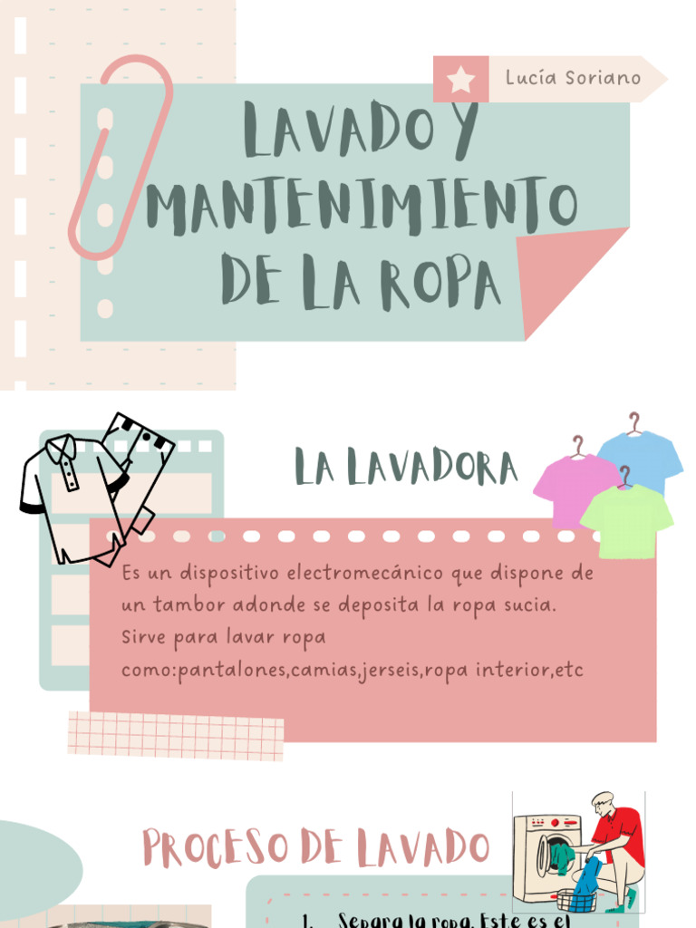 Guía Completa de Lavado y Mantenimiento de Ropa | PDF | Textiles | Ropa