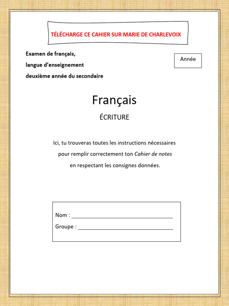 Cahier de Notes de L - Examen Du Ministère de Se | PDF | Phrase ...