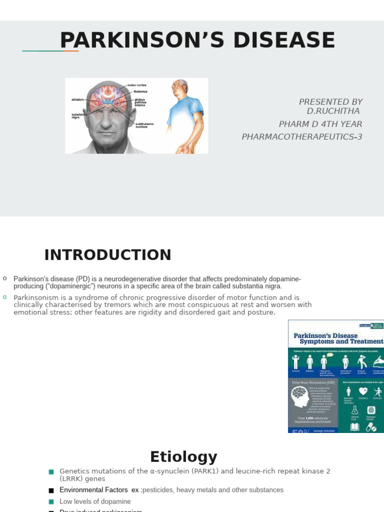 Parkinsons | PDF | Striatum | Dopamine