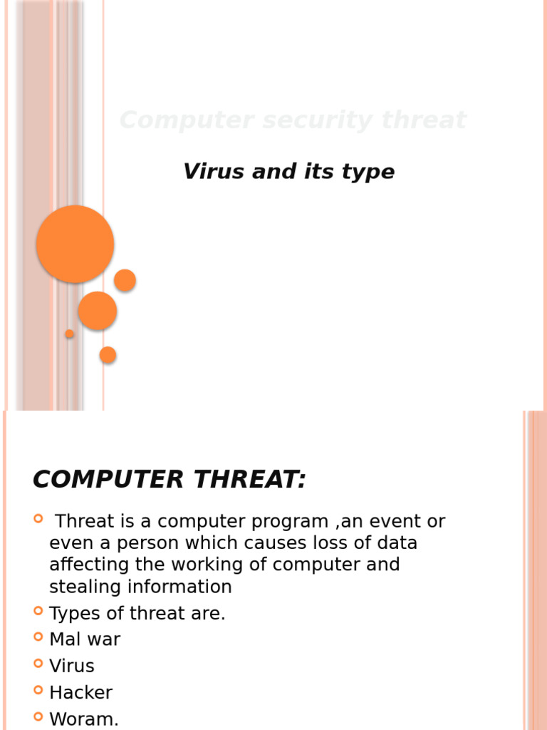 Computer threat | PDF | Computer Virus | Software Engineering