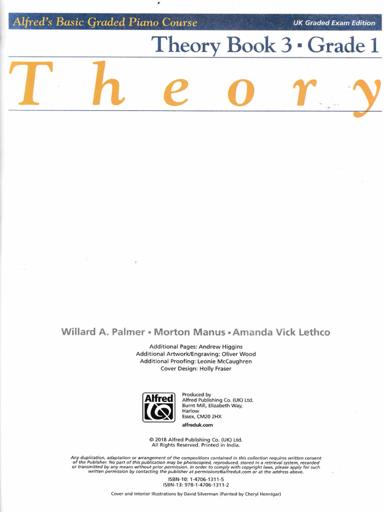 Alfred's Theory Book 3 - Grade 1 - 20220916 - 0001 | PDF | Chord (Music ...