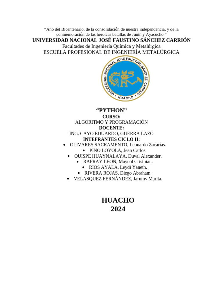 PYTHON Acabado | PDF | Python (lenguaje de programación) | Lenguaje de ...