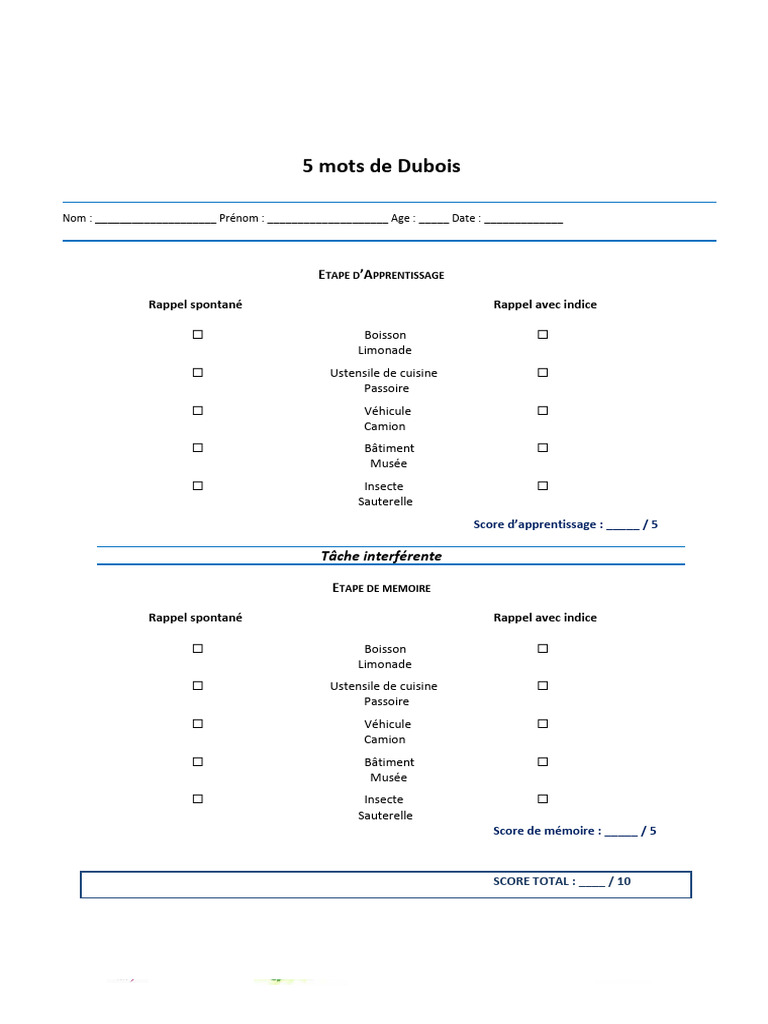 5 Mots | PDF