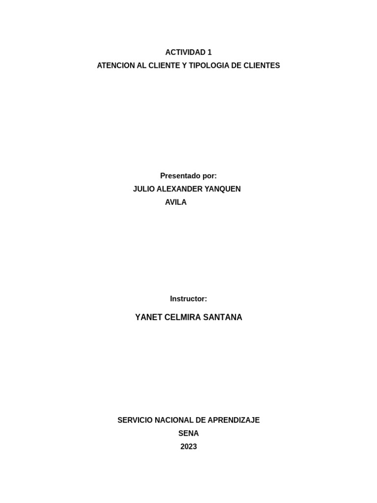 Atencion y Servicio Al Cliente | PDF