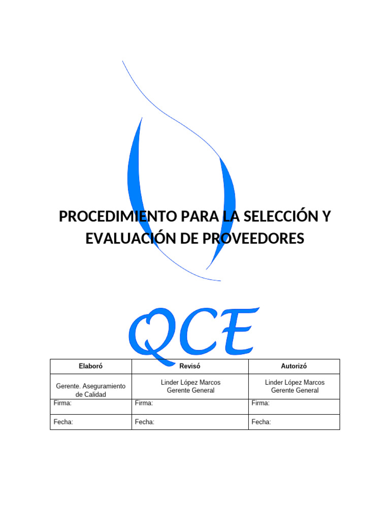 Evaluación de Proveedores Críticos ISO 9001 | PDF | Calidad (comercial ...