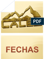 Fechas importantes Caleb 2012