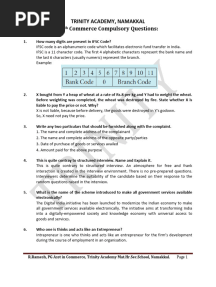 12th Commerce Compulsory Questions (Q.No 30&40) - 2024