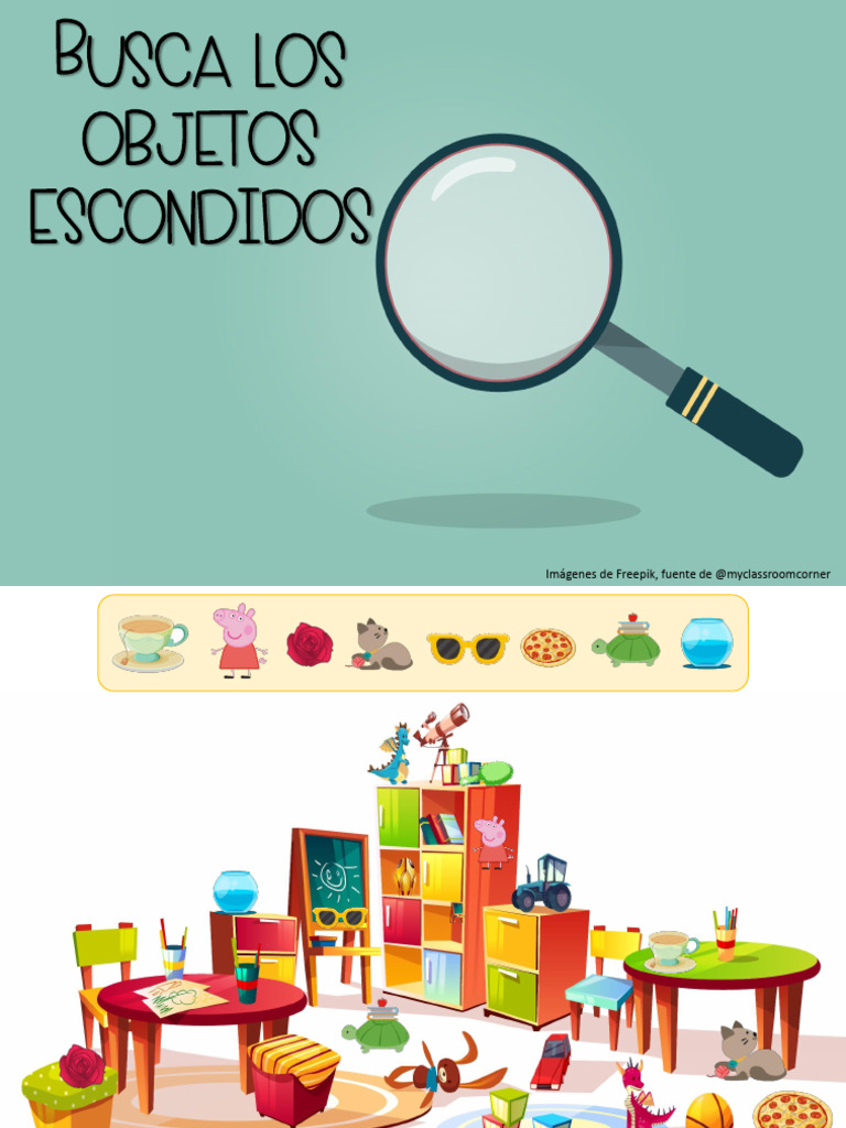 Busca Los Objetos Perdidos en Estas Bonitas Laminas | PDF