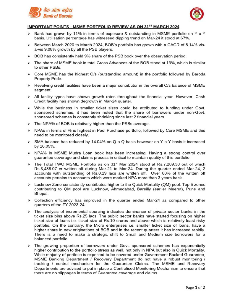 important-points-msme-portfolio-review-note-pdf-economies