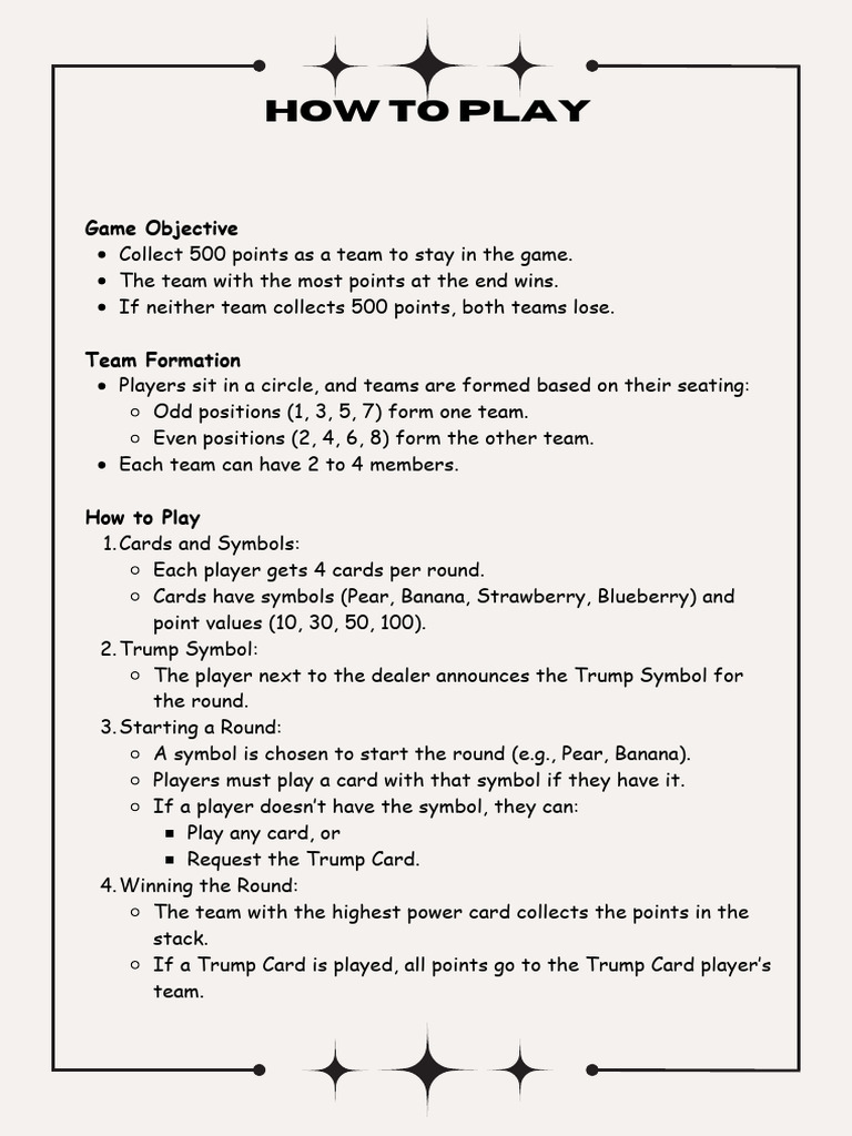 Stack - D Game Instruction | PDF | Trick Taking Card Games | Sports