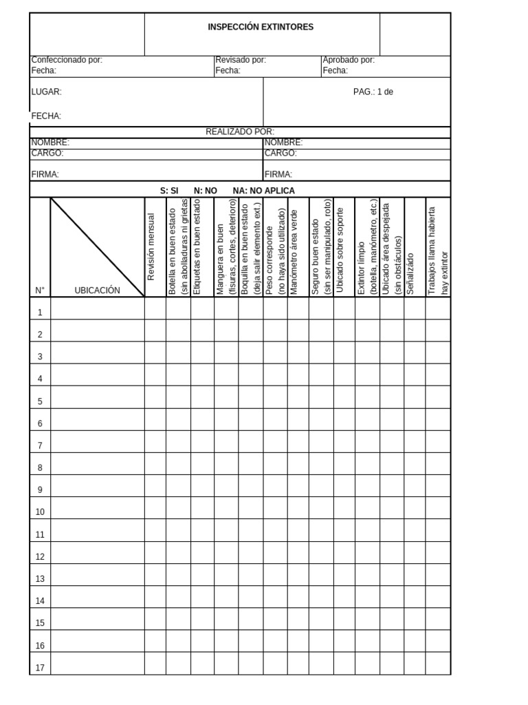 Check Lis Extintores | PDF