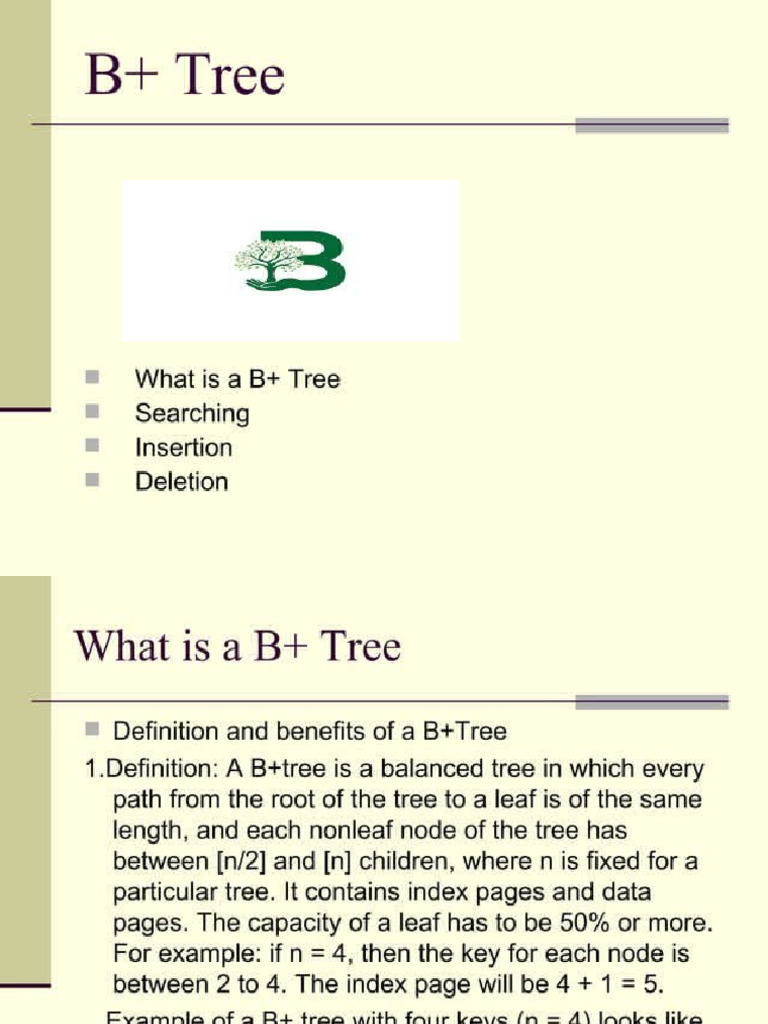 B Tree | PDF