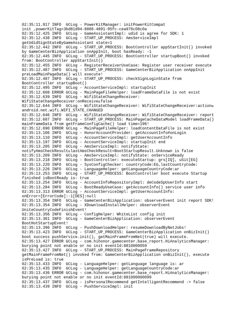 GameCenter Startup Log Analysis | PDF | Computer Science | Internet ...