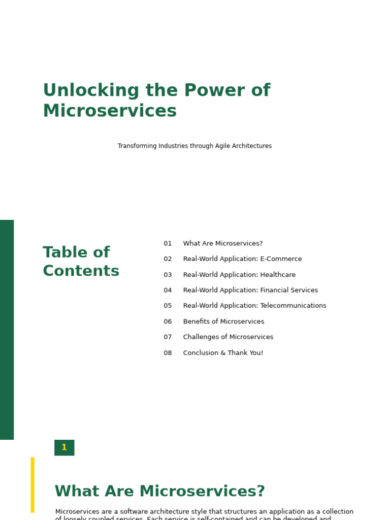 Microservices: Transforming Industries | PDF | E Commerce | Computer ...