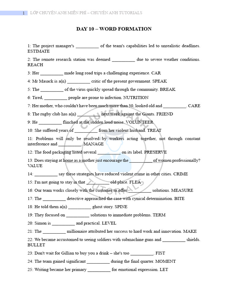 DAY 10 (NO KEY) | PDF | Clinical Medicine | Health Care