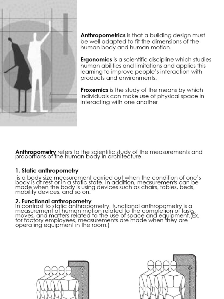 Arc072 Arch.int. Anthropometrics 1 | PDF | Chair | Anthropometry
