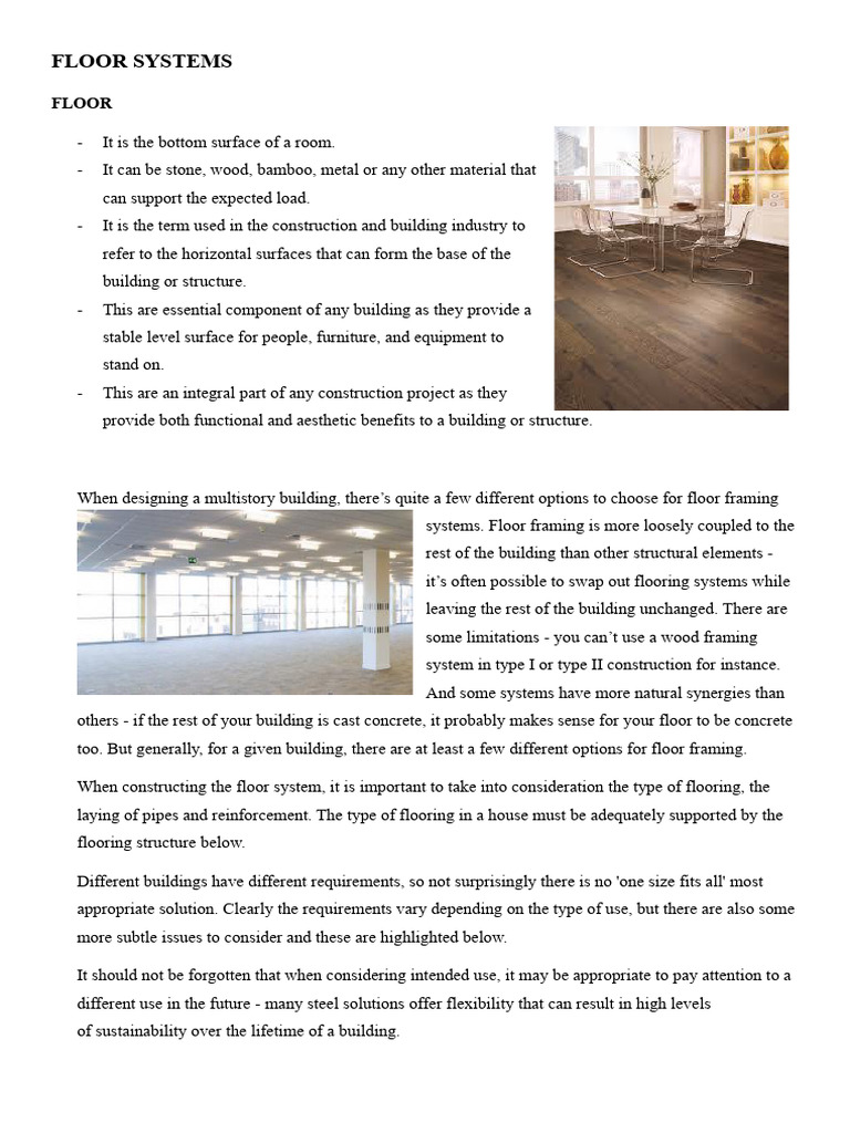 Flooring Systems | PDF | Concrete | Beam (Structure)