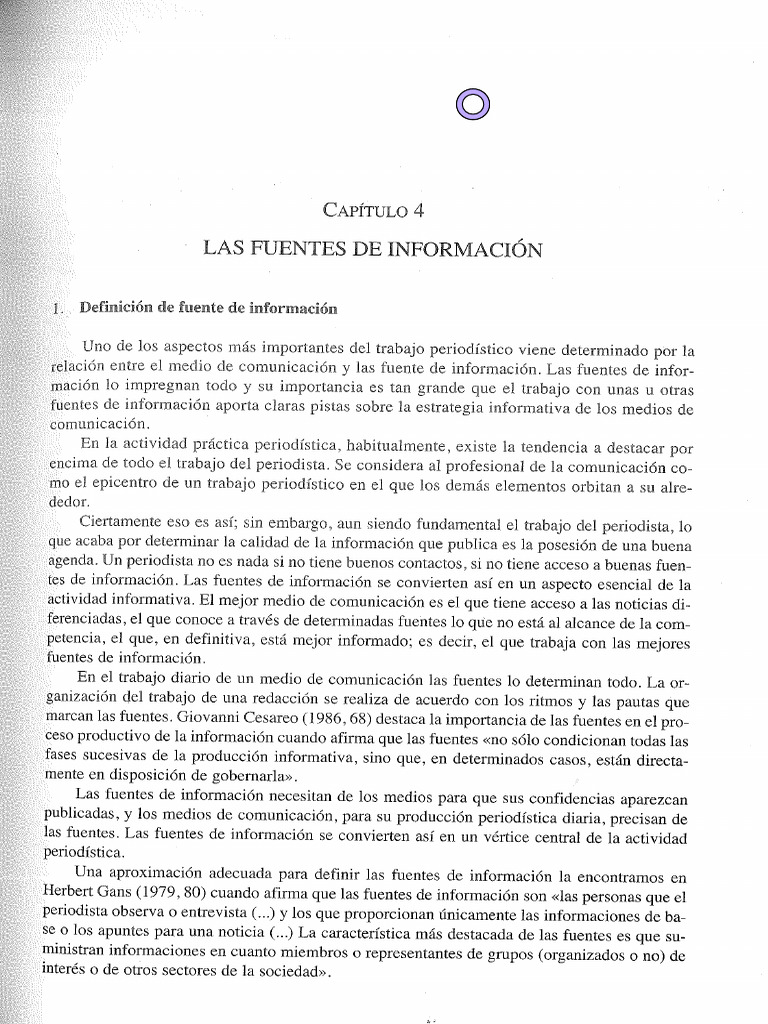 Las Fuentes de Información | PDF