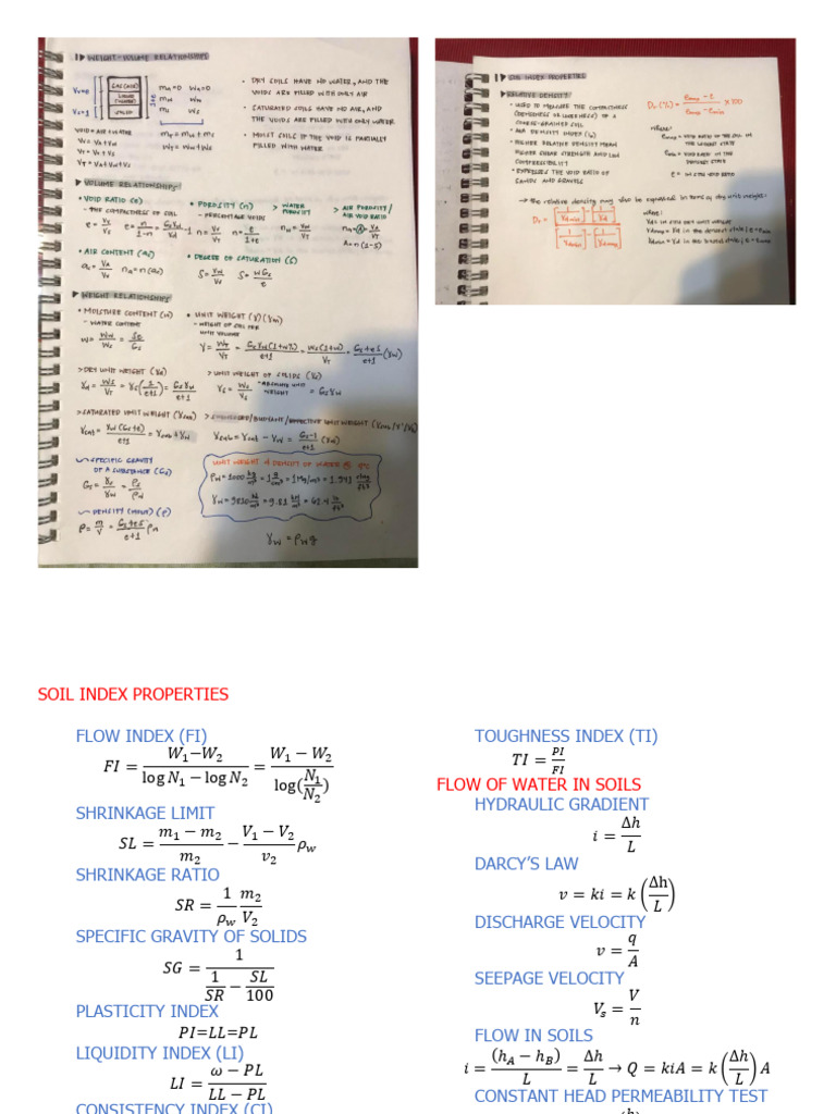 Soil Index Properties and Calculations | PDF | Soil Mechanics | Applied ...