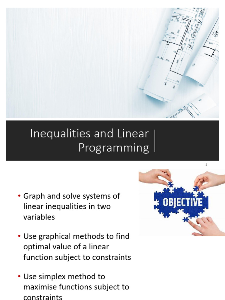 03. Inequalities and Linear Programming S1 211 | PDF | Linear ...