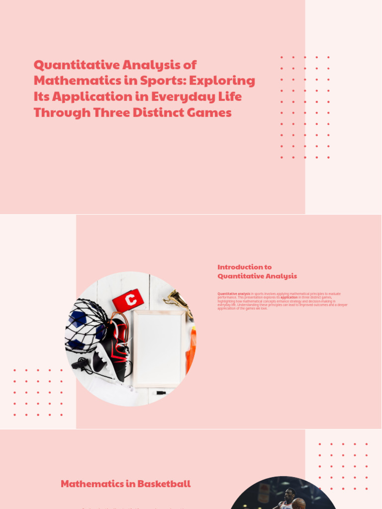 Slidesgo Quantitative Analysis of Mathematics in Sports Exploring Its ...