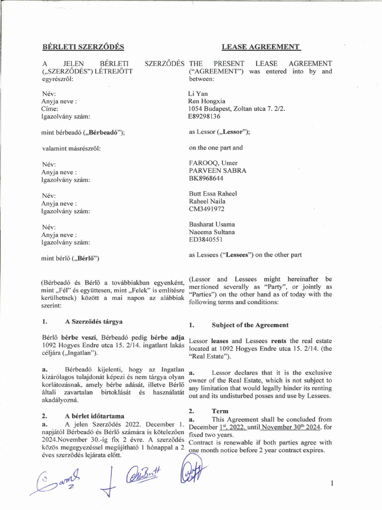 House Contract | PDF