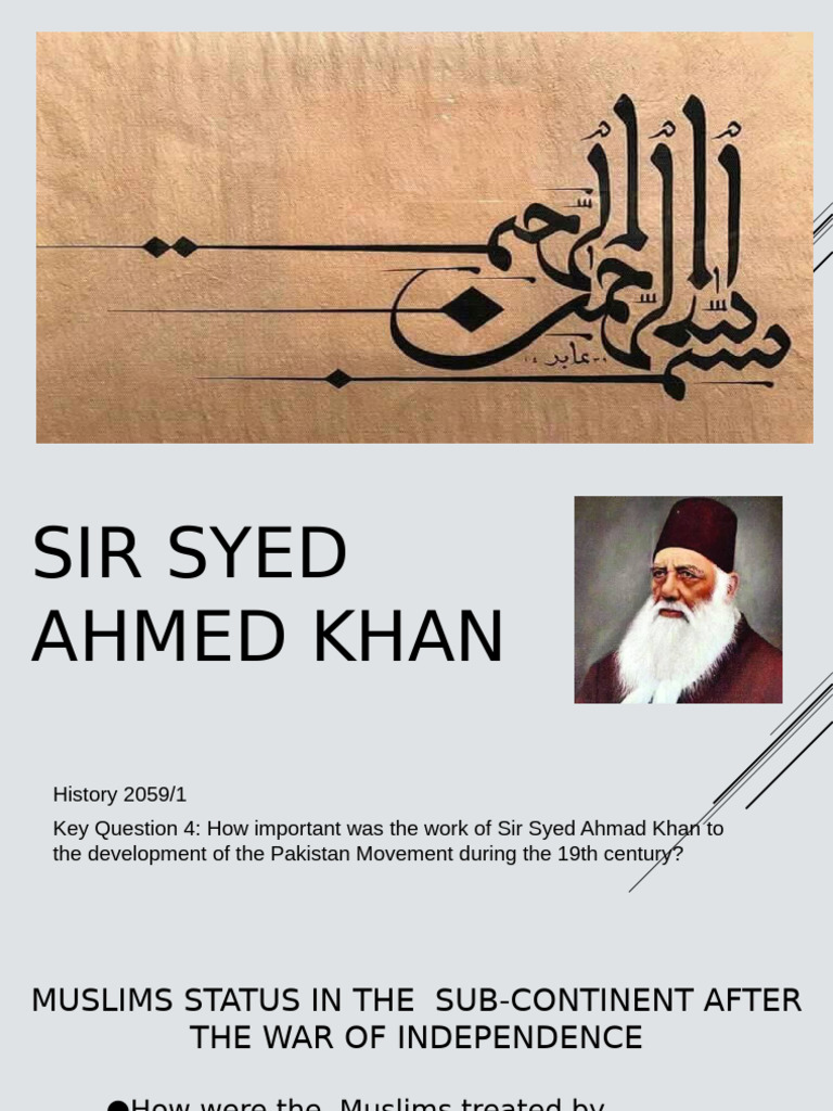 Sir Syed Ahmed | PDF | Two Nation Theory