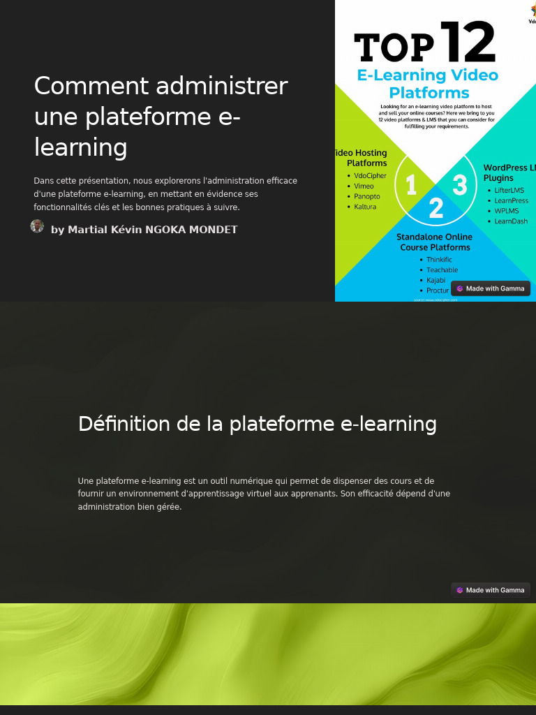 Administrer une plateforme e-learning efficacement | PDF | Technologies ...