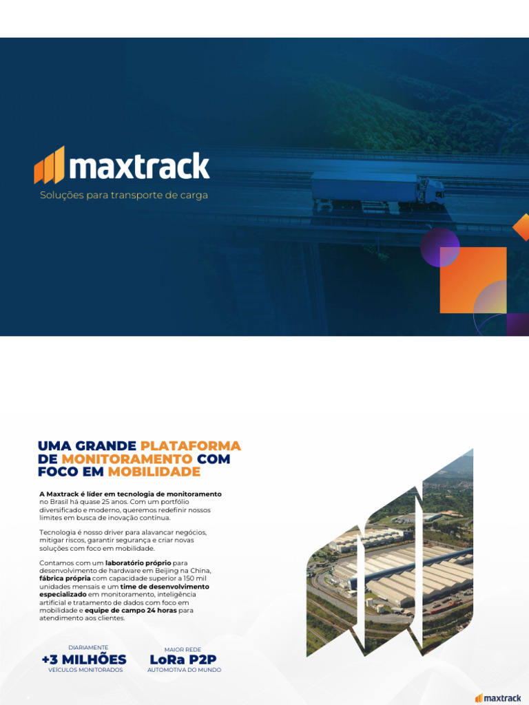 Solução Maxtrack para Transporte Seguro | PDF | Telemetria | Rede de ...