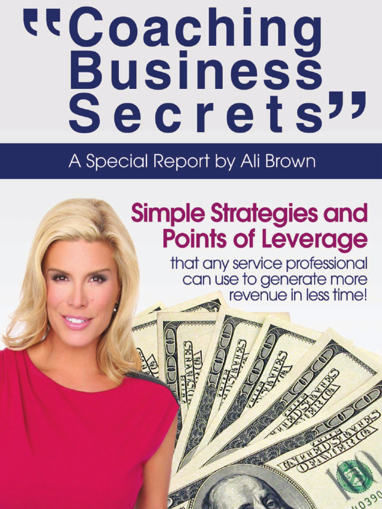 Ali Brown Coaching Biz Report | PDF | Mentorship | Business