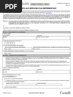 Formulaire IMM 5476 : Représentant IRCC | PDF