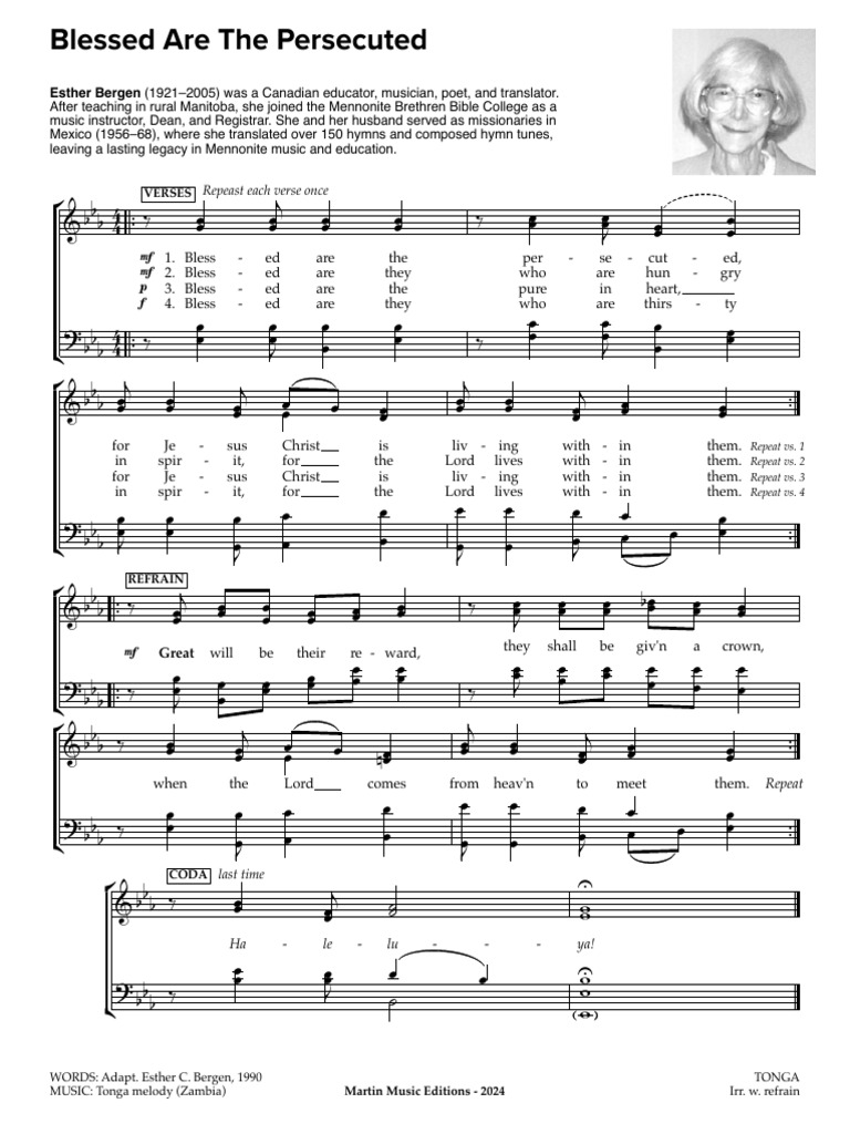 Blessed Are The Persecuted - FPCW | PDF | Religious Songs | Christian Hymns