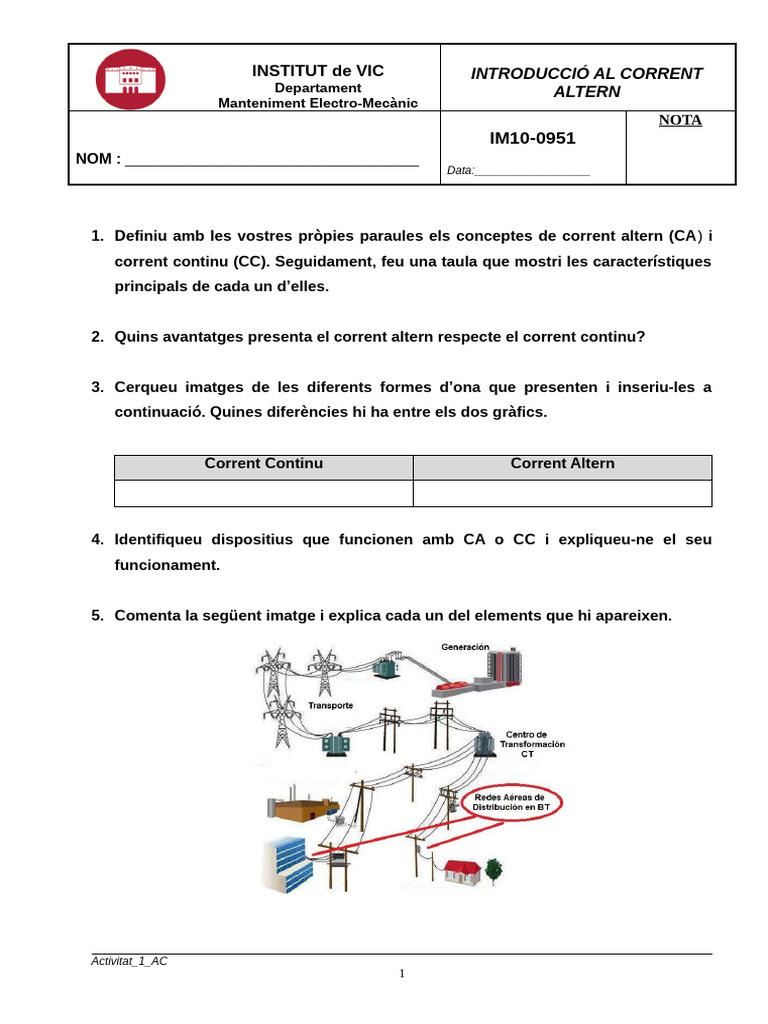 Activitat - 3 Introducció A La CA | PDF
