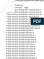 Daftar Judul Buku