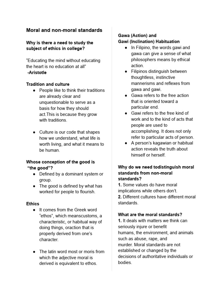Understanding Moral and Non-Moral Standards | PDF | Morality | Dignity
