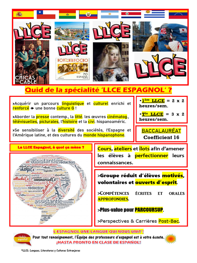 LLCE Espagnol : Parcours et Perspectives | PDF