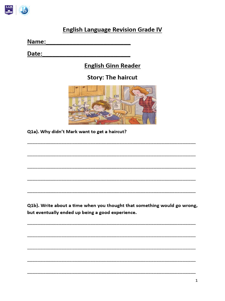 Grade IV English Language Revision Guide | PDF | Adjective | Language Mechanics