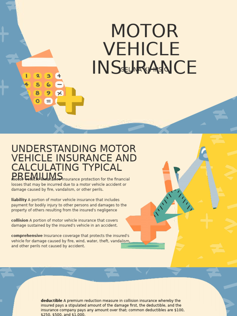Understanding Motor Vehicle Insurance | PDF | Vehicle Insurance | Insurance