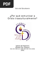 Porque Comunicar a Cristo Transculturalmente
